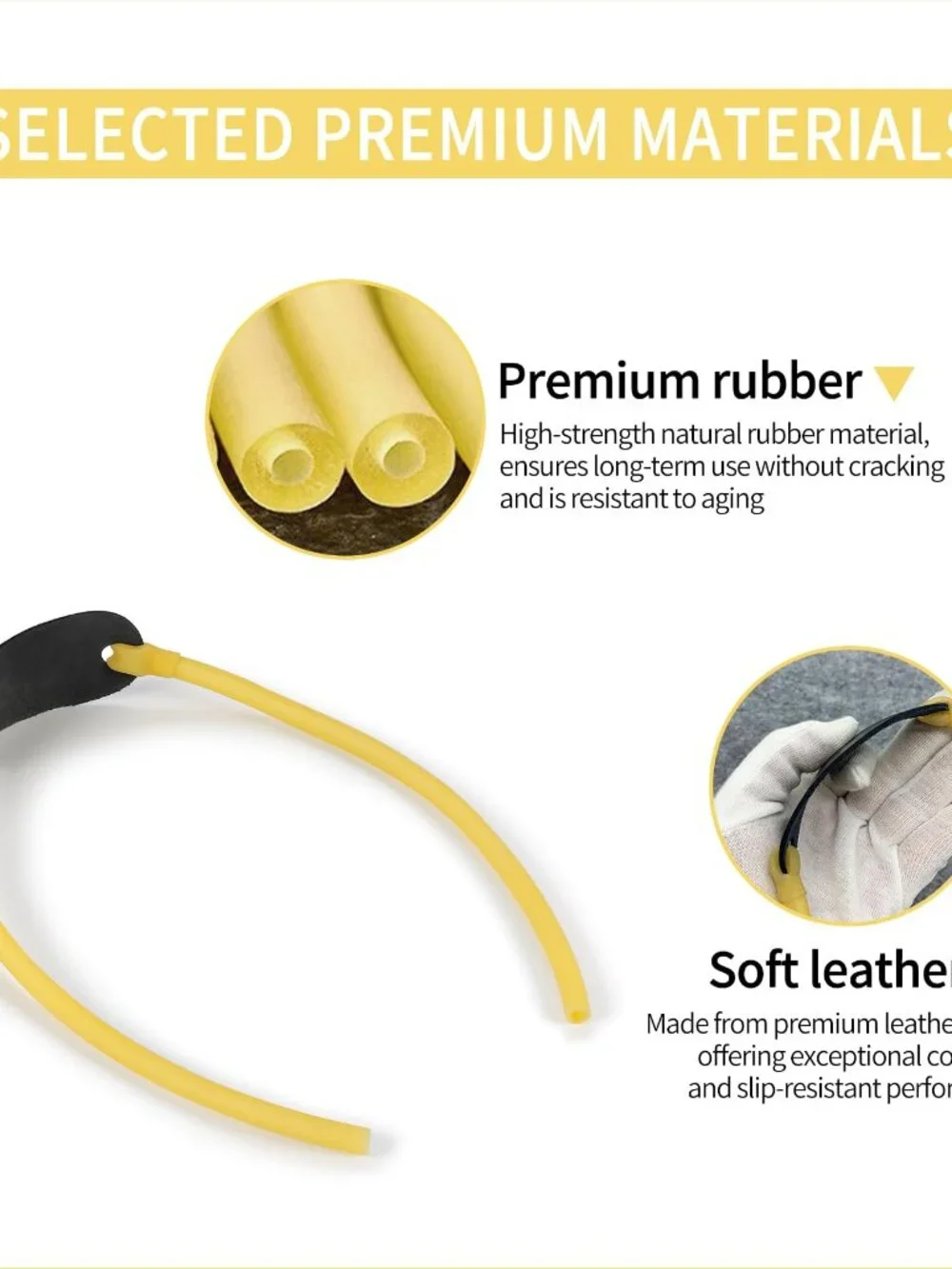 2/4/6 Pcs Slingshot Bands,Heavy Duty Wrist Rocket Elastic Rubber Bands,Slingshot